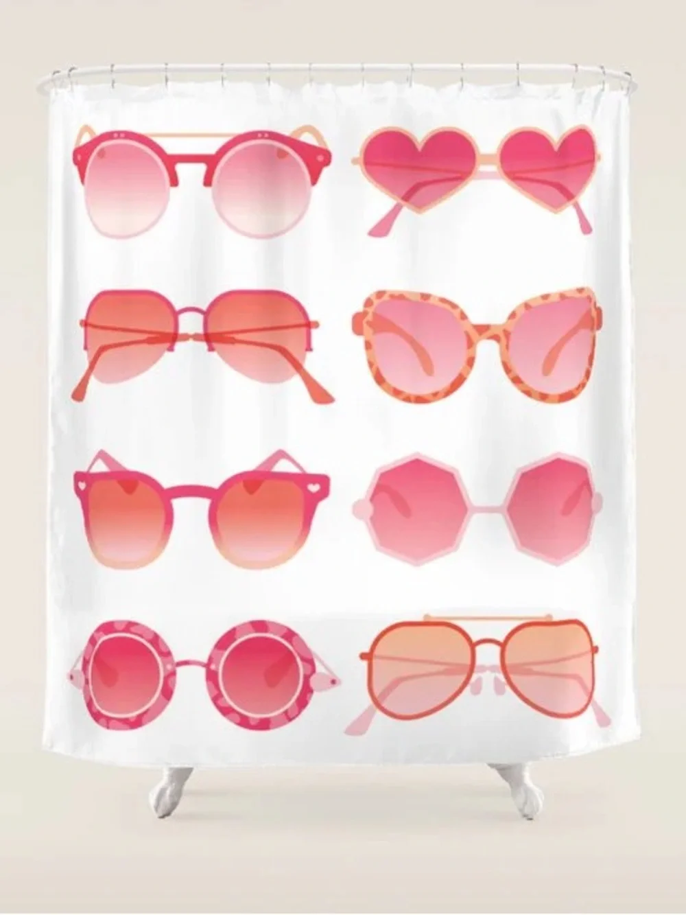 Cat Coquillette Sunglasses Shower Curtain (Society6)